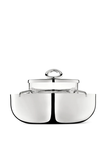  Christofle Large Vertigo Caviar Set - Silver 