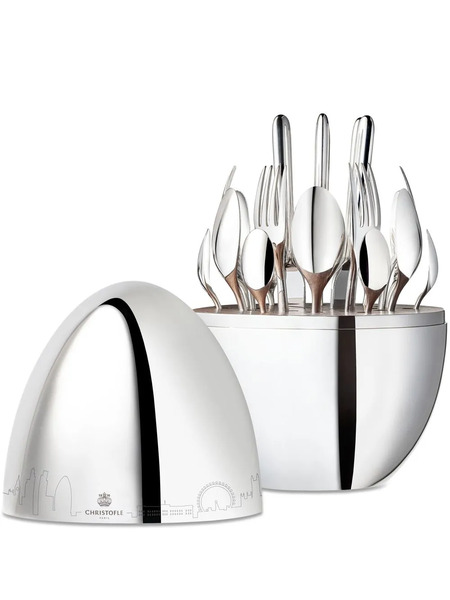  Christofle Mood Skyline London 24-piece Flatware Set (six-person Setting) - Silver 