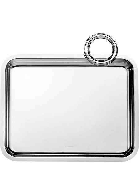  Christofle Vertigo Single-handle Rectangular Tray (20cm X 16cm) - Silver 