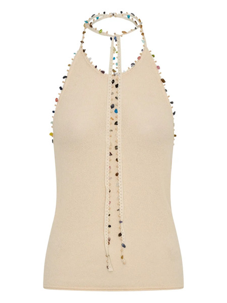  Christopher Esber Beach Quartz Halter-neck Tank Top - Neutrals 