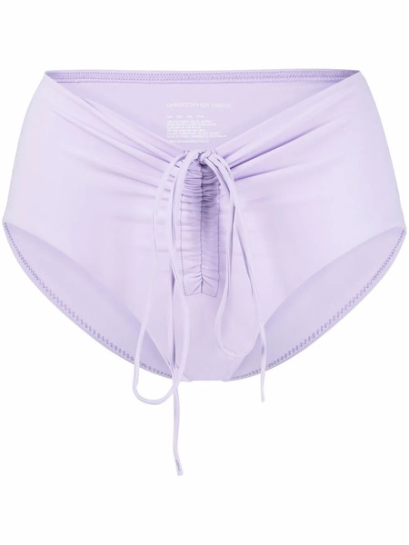  Christopher Esber Drawstring-detail Bikini Bottoms - Purple 