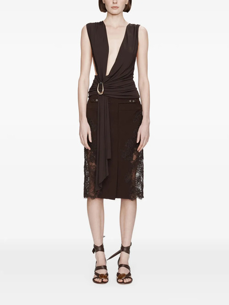  Christopher Esber Gathered Drape Blouse - Brown 