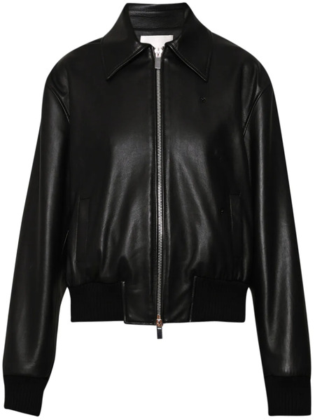  Christopher Esber Leather Bomber Jacket - Black 