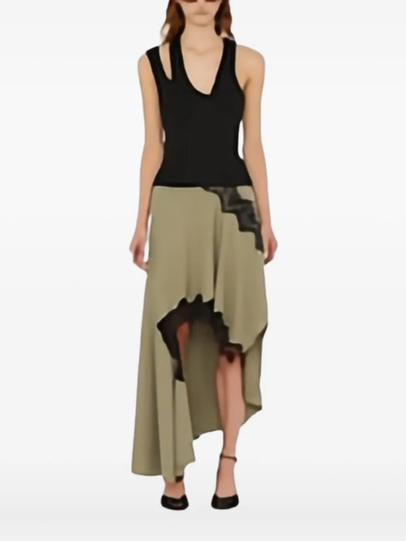  Christopher Esber One-shoulder Ribbed Top - Black 