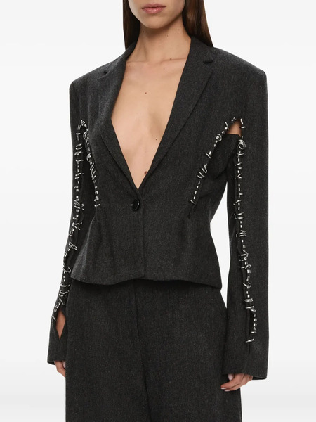  Christopher Esber Palmas Blazer - Grey 