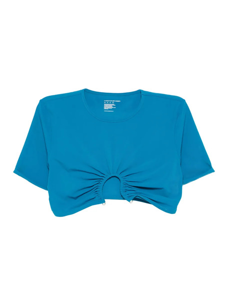  Christopher Esber Pearl-embellished Gathered Top - Blue 