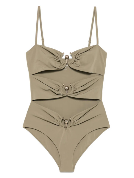 Christopher Esber Pierced-orbit Swimsuit - Green 