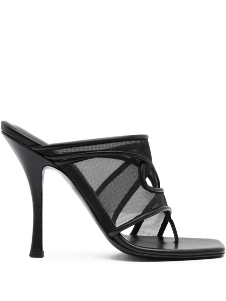  Christopher Esber Ringer Mesh-panel Heeled Mules - Black 