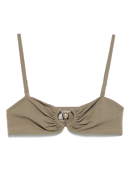  Christopher Esber Ruched Bikini Top - Green 