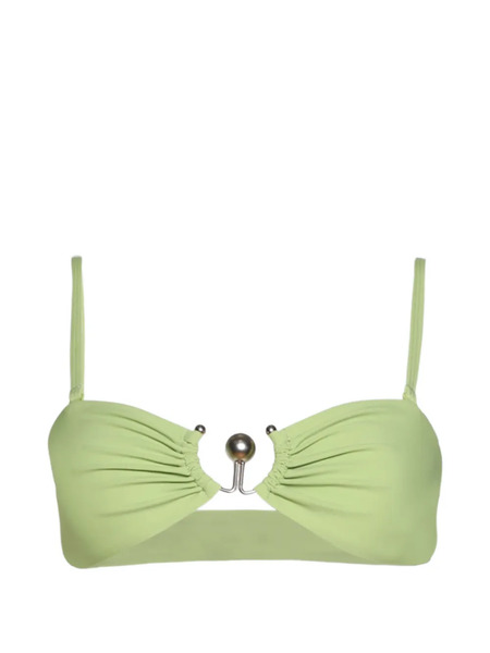  Christopher Esber Ruched Bikini Top - Green 