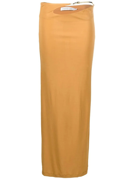  Christopher Esber Sculpted-strap Column Maxi Skirt - Neutrals 