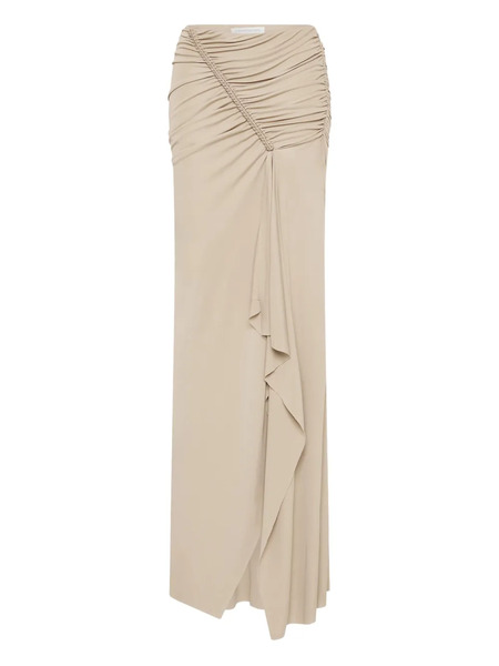  Christopher Esber Shibari Ruched Maxi Skirt - Neutrals 