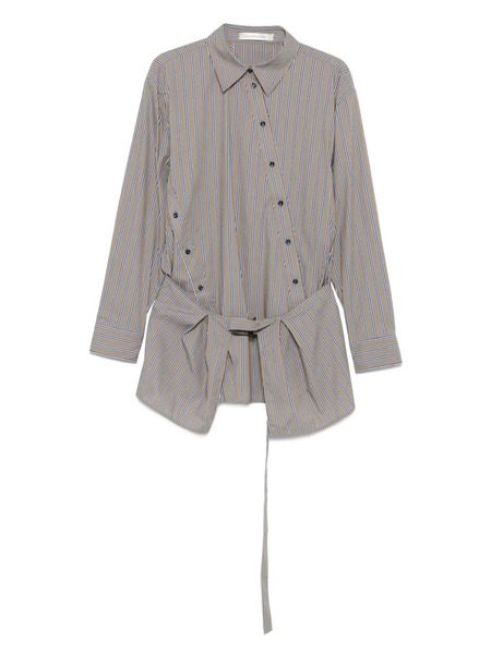  Christopher Esber Striped Belted Shirt - Green 