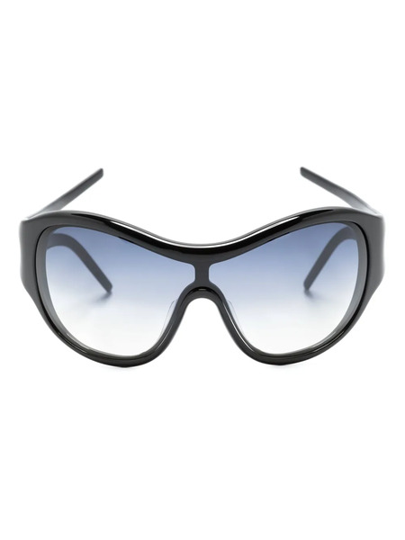  Christopher Esber Uma 98 Wraparound-frame Sunglasses - Black 