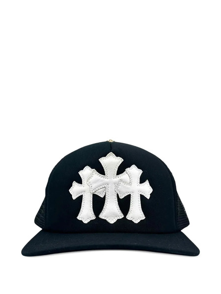  Chrome Hearts Cemetary Cross Ch Trucker Cap - Black 