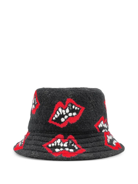  Chrome Hearts Chomper Bucket Hat - Grey 
