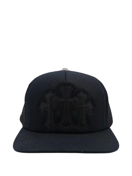  Chrome Hearts Cross-patch Baseball Hat - Black 