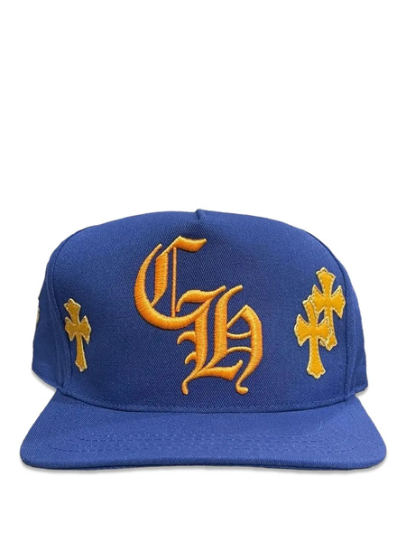  Chrome Hearts Cross Patch Baseball Hat - Blue 