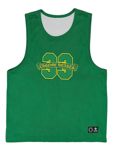  Chrome Hearts Mesh-panel Jersey Vest - Green 