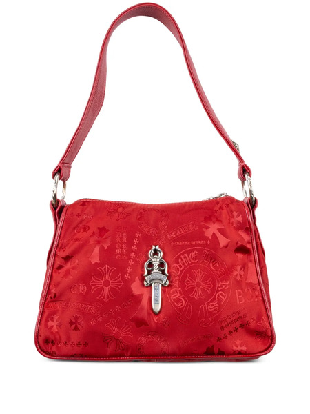  Chrome Hearts Top-handle Patterned Shoulder Bag - Red 