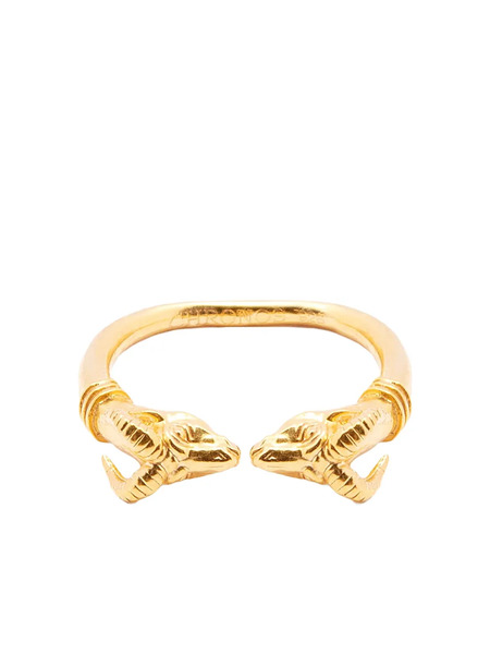  Chronos Sterling Silver Animal-motif Ring - Gold 