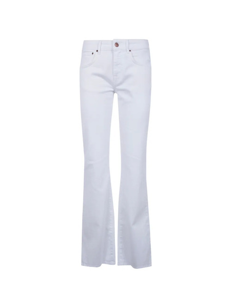  Cigalas Button-detail Flared Jeans - White 