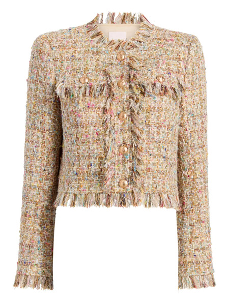  Cinq A Sept Adeline Boucle Fringe Jacket - Neutrals 