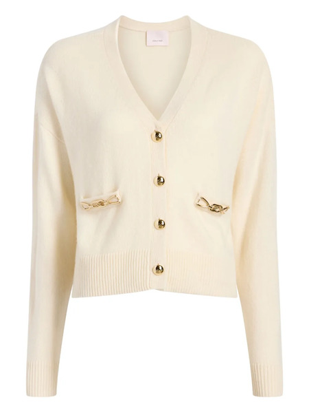  Cinq A Sept Chain-embellished Buttoned Cardigan - Neutrals 