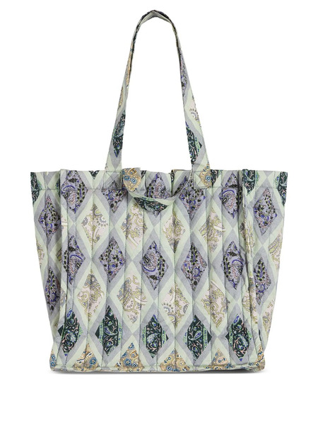  Cinq A Sept Diamond-jacquard-pattern Tote Bag - Green 