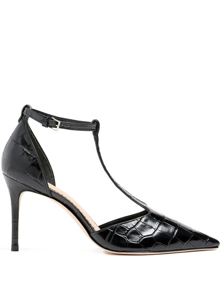  Cinq A Sept 85mm Clara T-strap Pumps - Black 