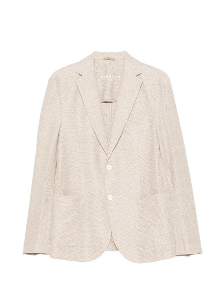  Circolo 1901 Button Linen Jacket - Neutrals 