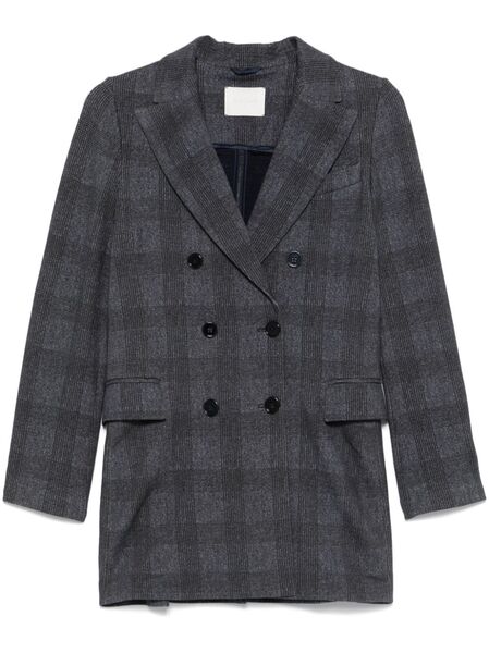  Circolo 1901 Checked Blazer - Blue 