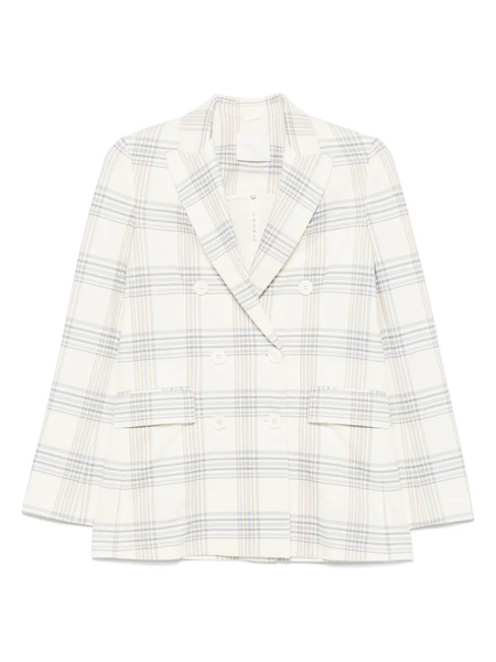  Circolo 1901 Checked Blazer - Neutrals 