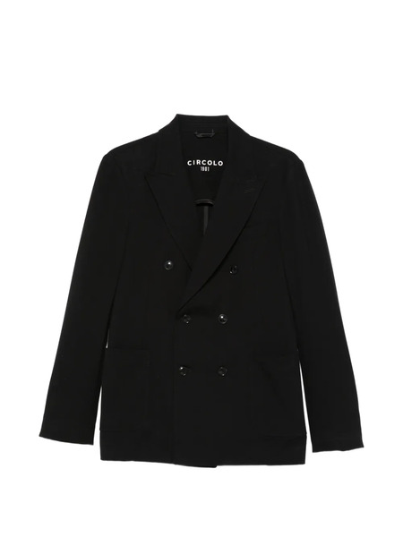  Circolo 1901 Double-breasted Blazer - Black 