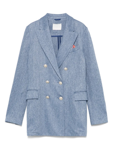  Circolo 1901 Double-breasted Blazer - Blue 