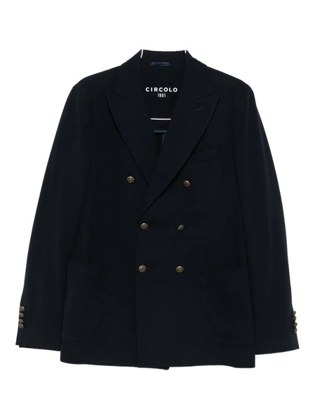  Circolo 1901 Double-breasted Blazer - Blue 