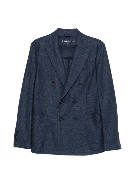  Circolo 1901 Double-breasted Blazer - Blue 