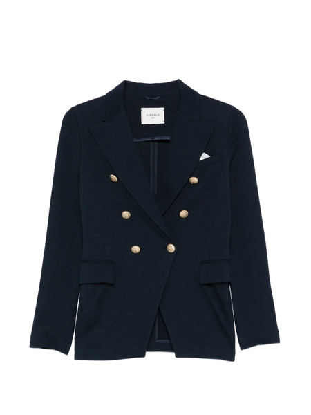  Circolo 1901 Double-breasted Blazer - Blue 