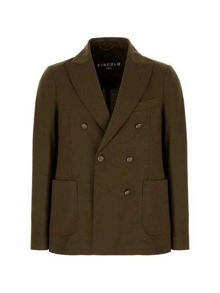  Circolo 1901 Double-breasted Blazer - Green 