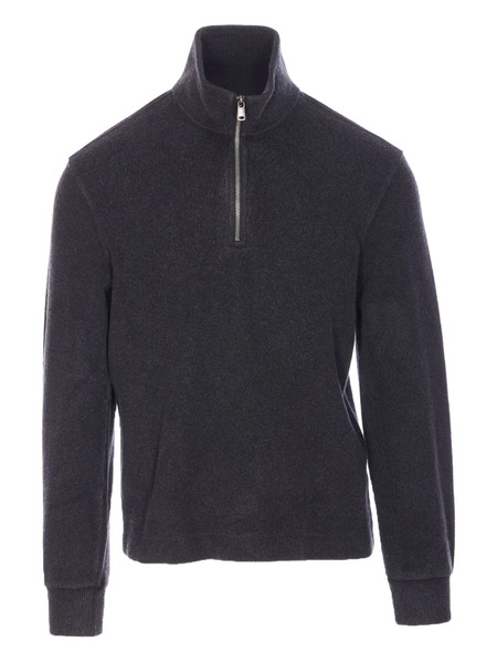  Circolo 1901 Half-zip High-neck Sweater - Grey 