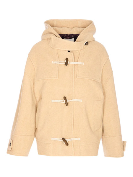  Circolo 1901 Hooded Toggle Jacket - Neutrals 