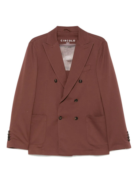  Circolo 1901 Piqué-weave Blazer - Brown 