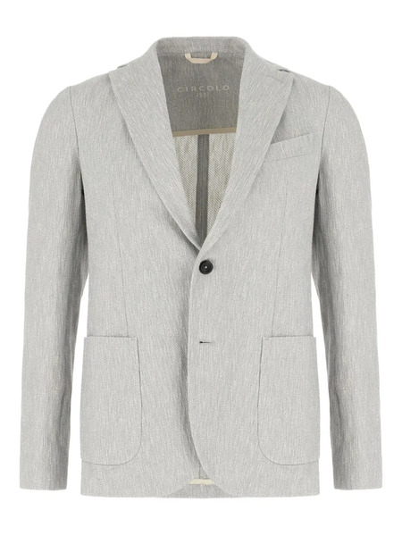  Circolo 1901 Textured Blazer - Grey 