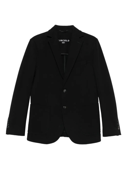  Circolo 1901 Two-button Patch-pocket Blazer - Black 