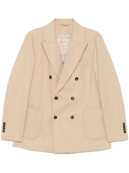  Circolo 1901 Virgin Wool Blazer - Neutrals 