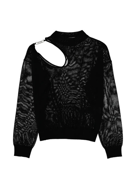  Circus Hotel Cut-out Top - Black 