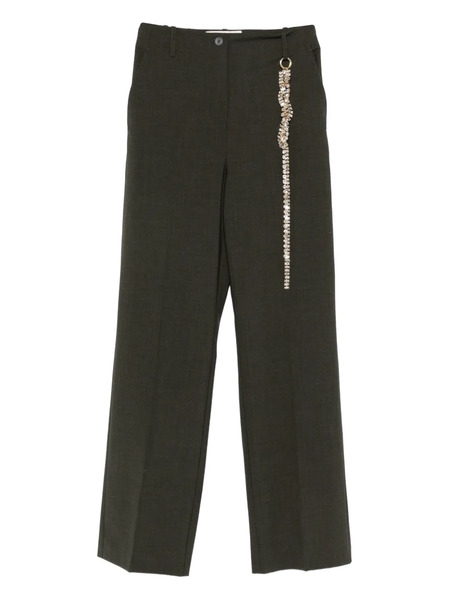  Circus Hotel Circus Hotel Embellished Trousers - Grey 