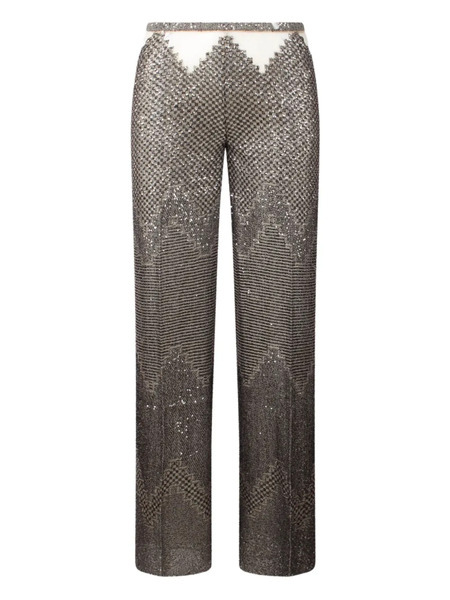  Circus Hotel Flared Trousers - Black 