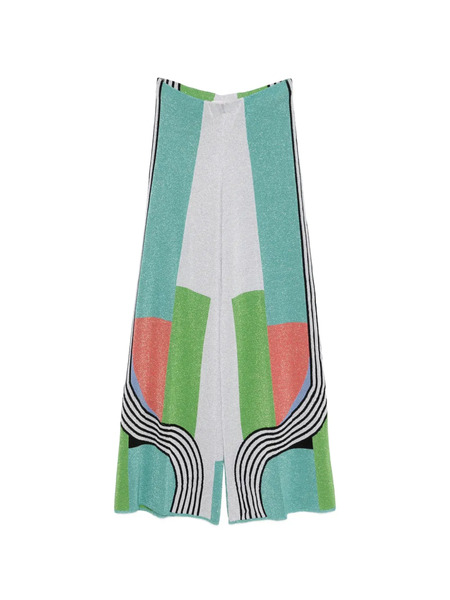  Circus Hotel Geometric-pattern Trousers - Blue 