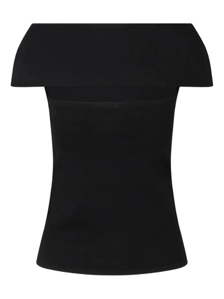  Circus Hotel Off-shoulder Top - Black 